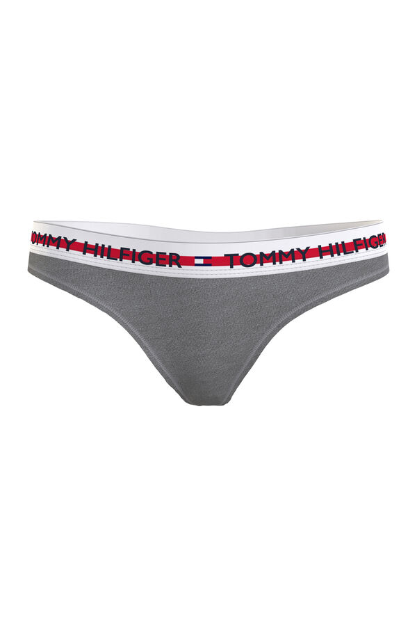 Tommy Jeans Tanga de algodão e modal cinzento