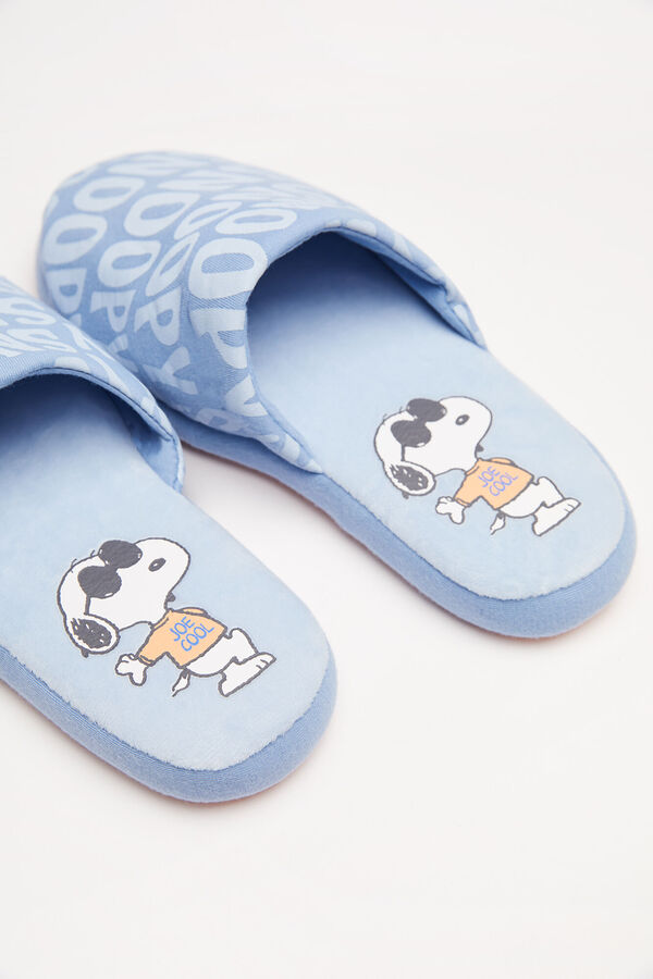 Womensecret Zapatillas casa Snoopy azul azul