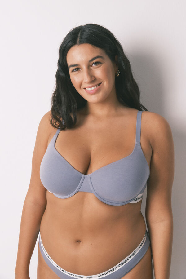 Women'secret Soutien cl&aacute;ssico de algod&atilde;o azul BEAUTIFUL azul