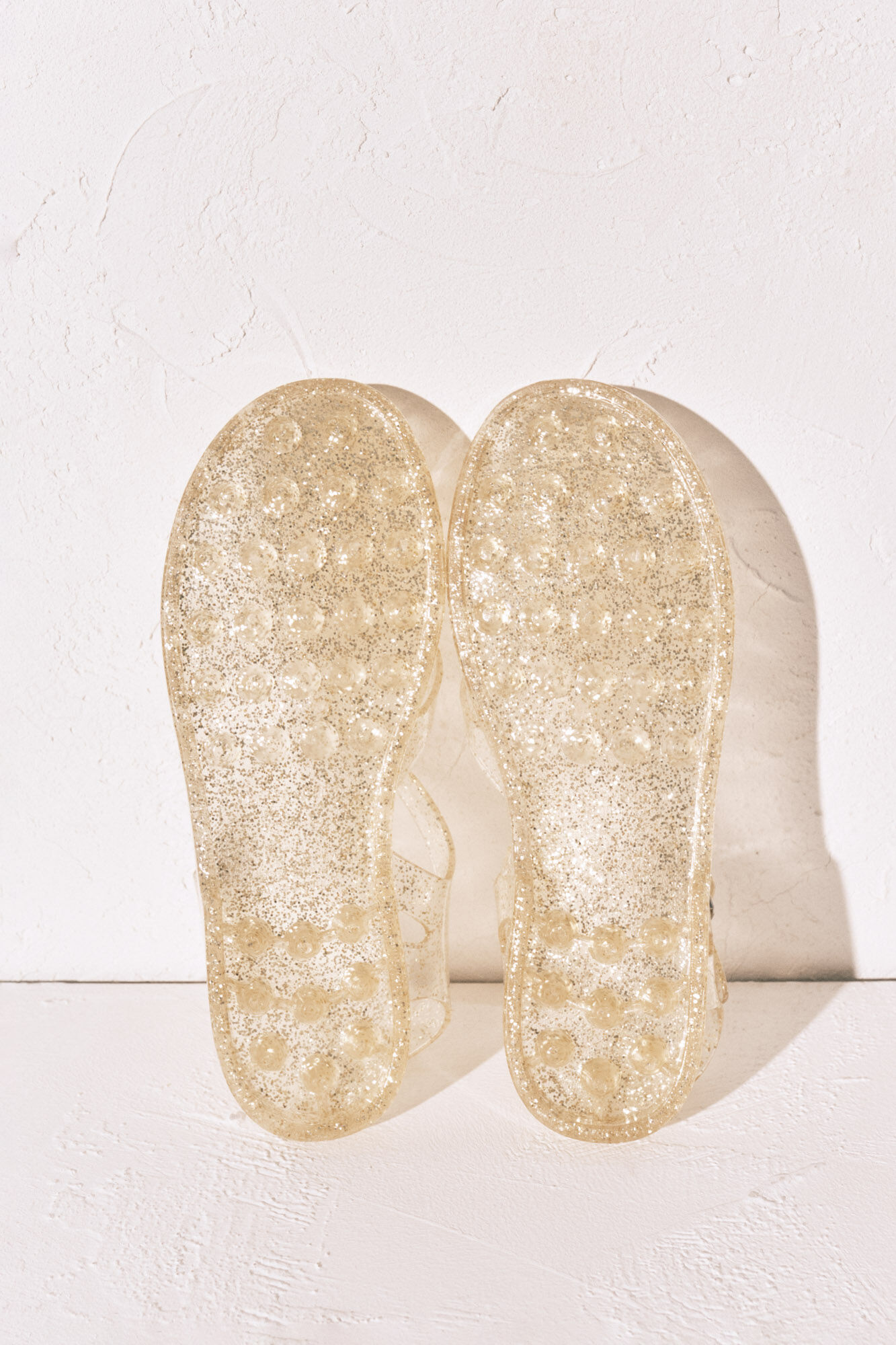 Women'secret Sand&aacute;lias jelly douradas