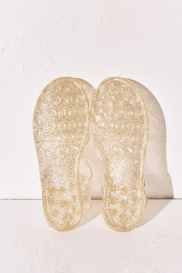 Women'secret Sand&aacute;lias jelly douradas caqui