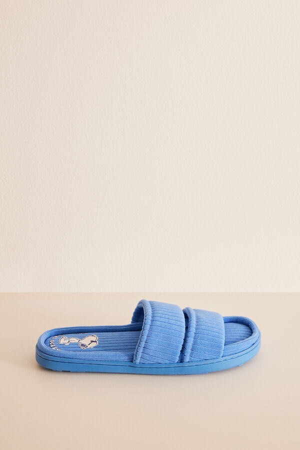 Women'secret Chinelos de quarto azul Snoopy azul