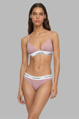 Calvin Klein Soutien triangular logo rosa