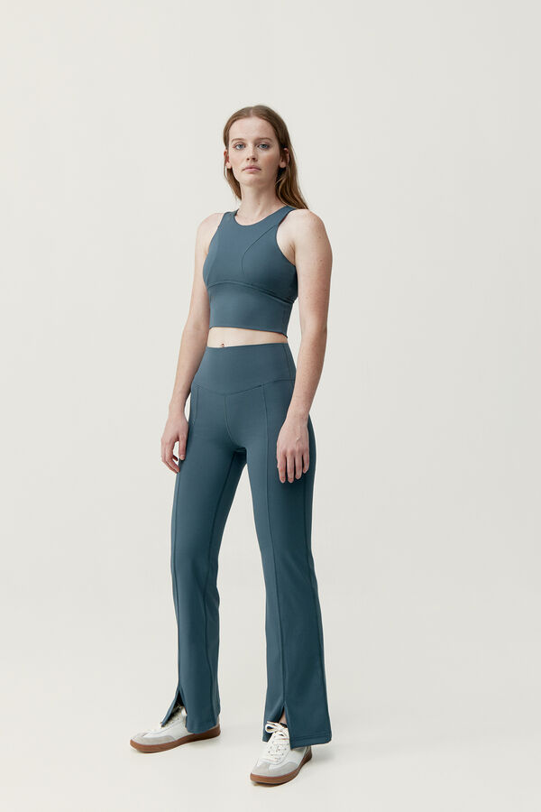 Born Living Yoga Top Elin Slate azul