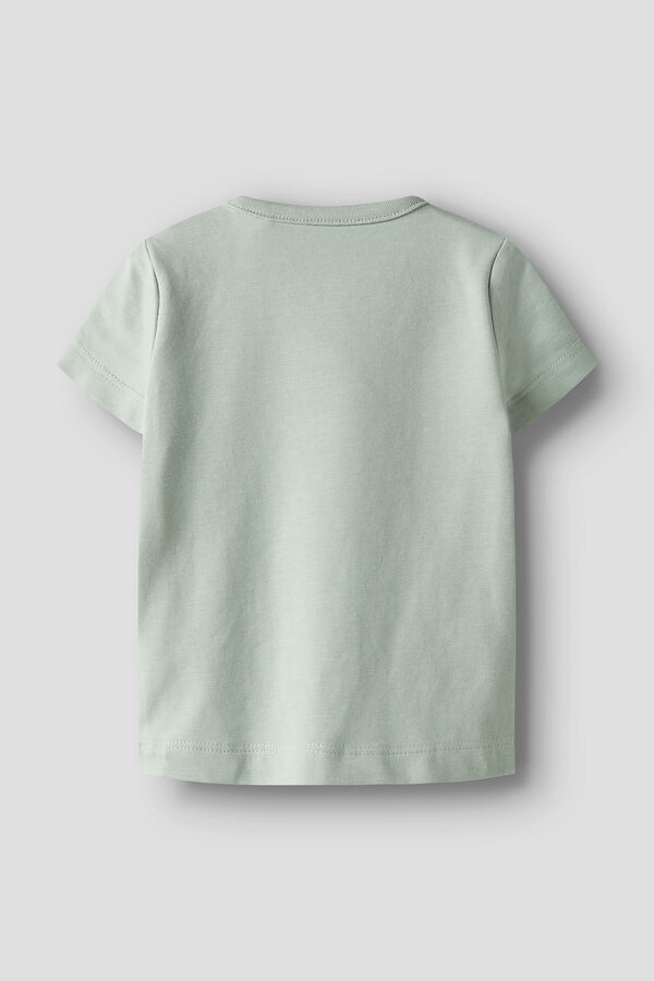 Name it Camiseta manga curta de algod&atilde;o org&acirc;nico azul