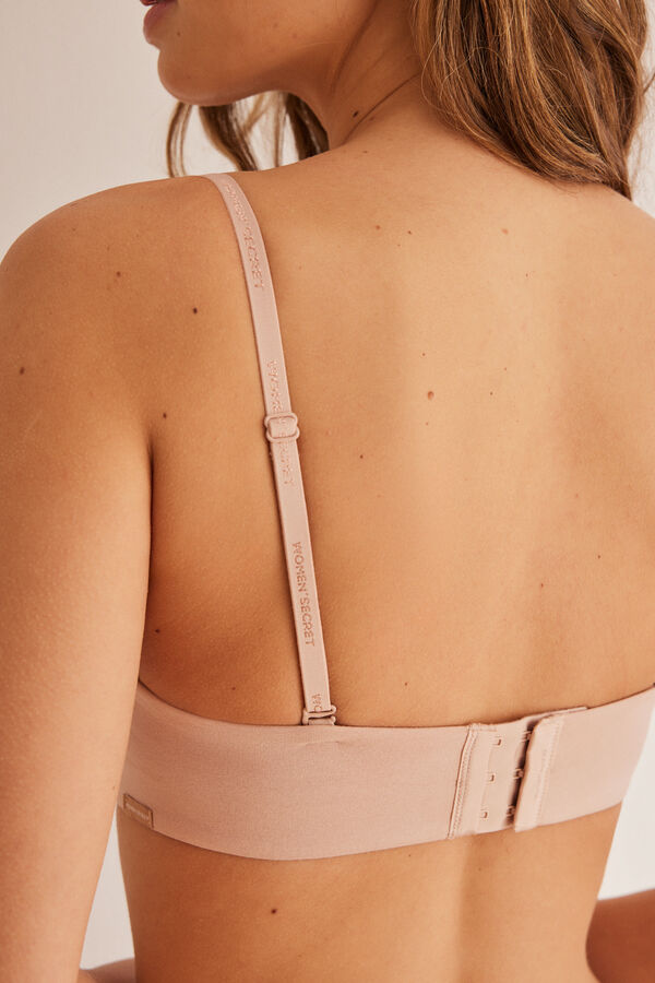 Women'secret Sujetador sin tirantes algod&oacute;n nude nude
