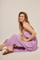 Women'secret Vestido largo lila morado/lila