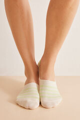 Women'secret Pack 3 calcetines invisibles rayas estampado