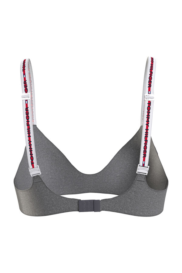 Tommy Jeans Soutien triangular de algodão cinzento