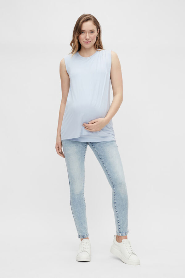 Mamalicious Top sin mangas doble funci&oacute;n azul