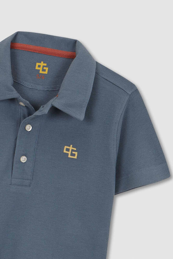 Gocco Polo Detalles Contraste Gris kaki