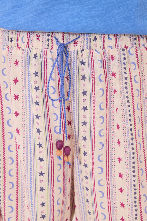 Women'secret Camiseta tirantes 100% algodón azul azul