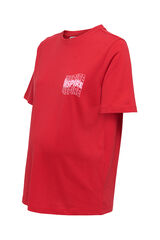 Only Maternity T-shirt de manga curta maternity manga curta vermelho