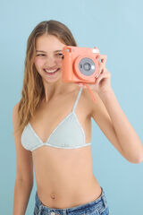 HI&BYE Suti&atilde; triangular de algod&atilde;o verde com copas remov&iacute;veis verde