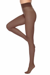 Ivette Bridal Medias Panty extrafino de cristal Mocka Mousse Martina 15DN marr&oacute;n