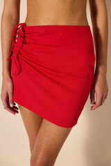 Penti Falda roja de baño rojo