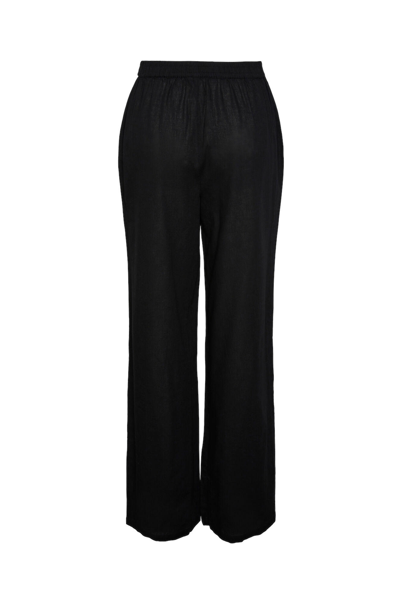 Pieces Cal&ccedil;as compridas de algod&atilde;o com cintura el&aacute;stica. Cont&eacute;m linho.