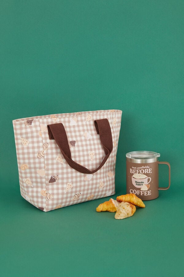 Women'secret Bolsa porta alimentos Manolo Bakes marr&oacute;n