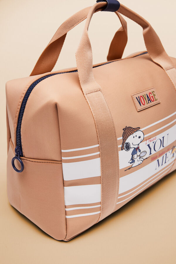 Women'secret Mala n&eacute;cessaire Snoopy Sherlock cru