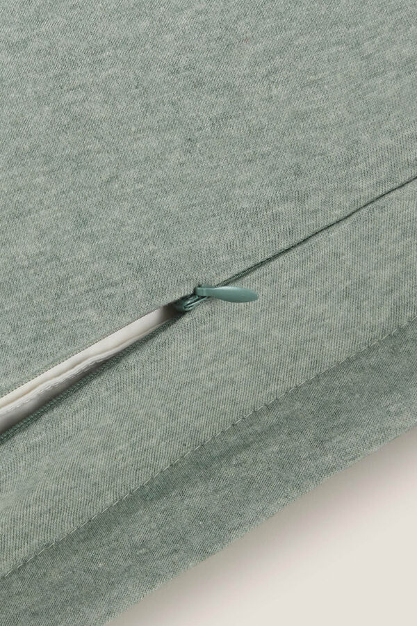 Textura Capa de malha de algod&atilde;o sustent&aacute;vel verde