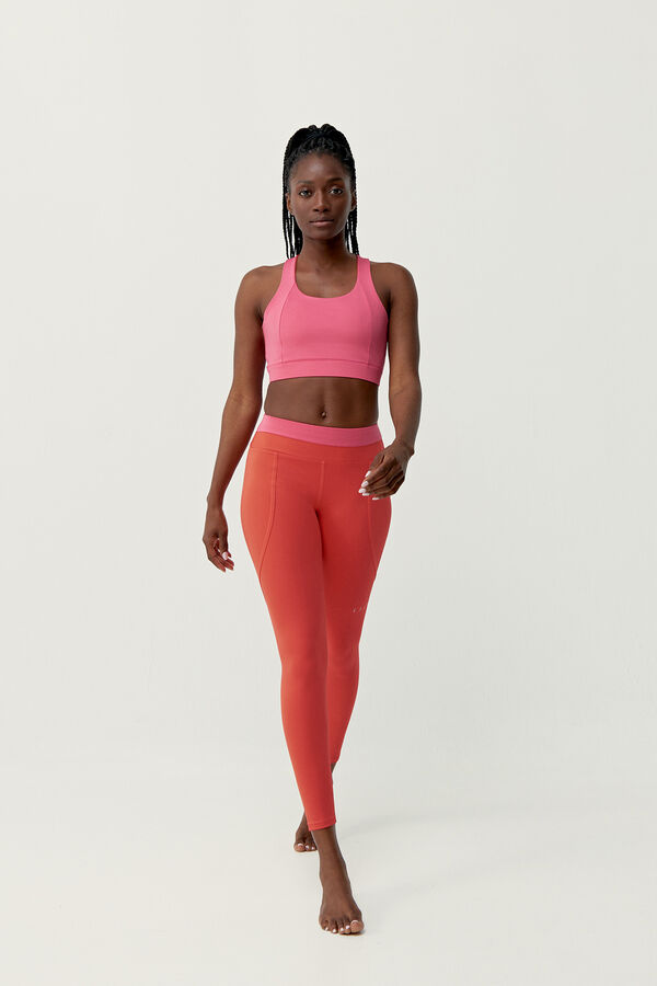 Born Living Yoga Legging Navani Coral Bright/Fuxia Bright borgonha