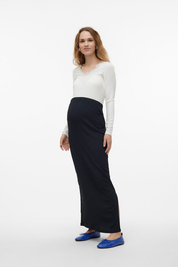 Mamalicious Falda larga maternity negro
