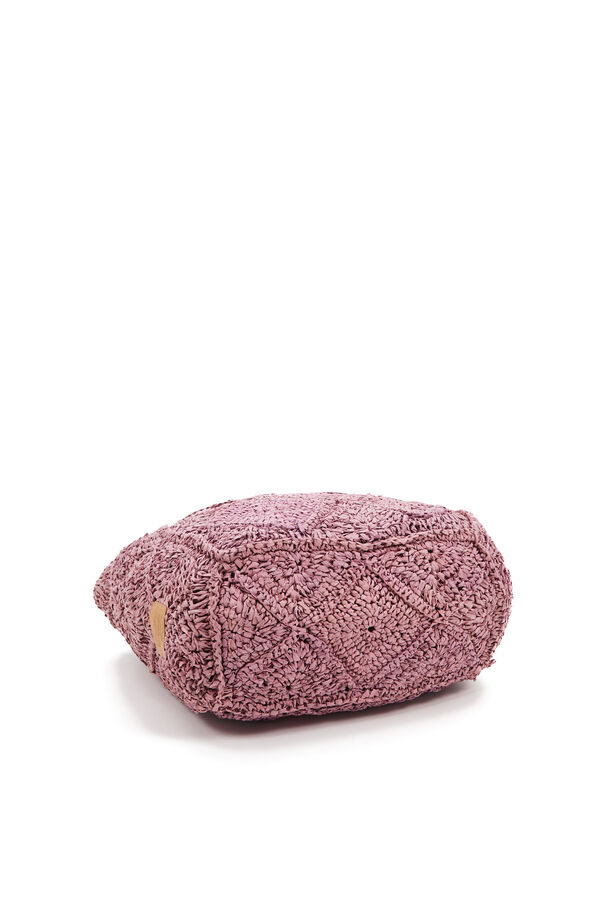 Abbacino Capazo playa trenzado cremallera morado/lila