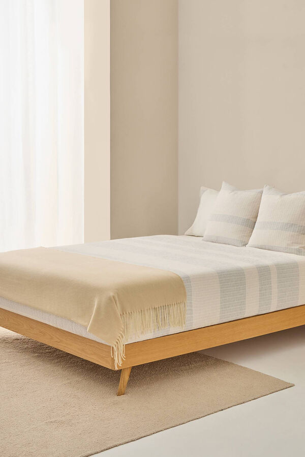 Textura Capa de edredom texturizada cinzento