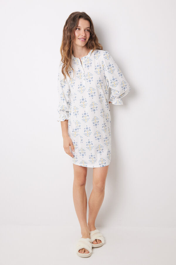 Women'secret Camis&oacute;n corto 100% algod&oacute;n allover flores estampado