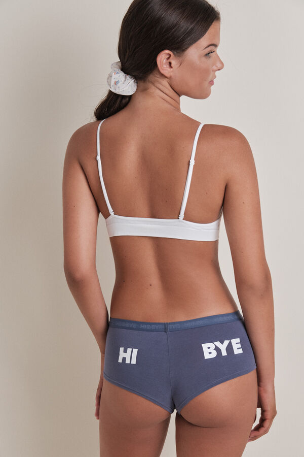 HI&BYE Soutien triangular branco sem costura  branco