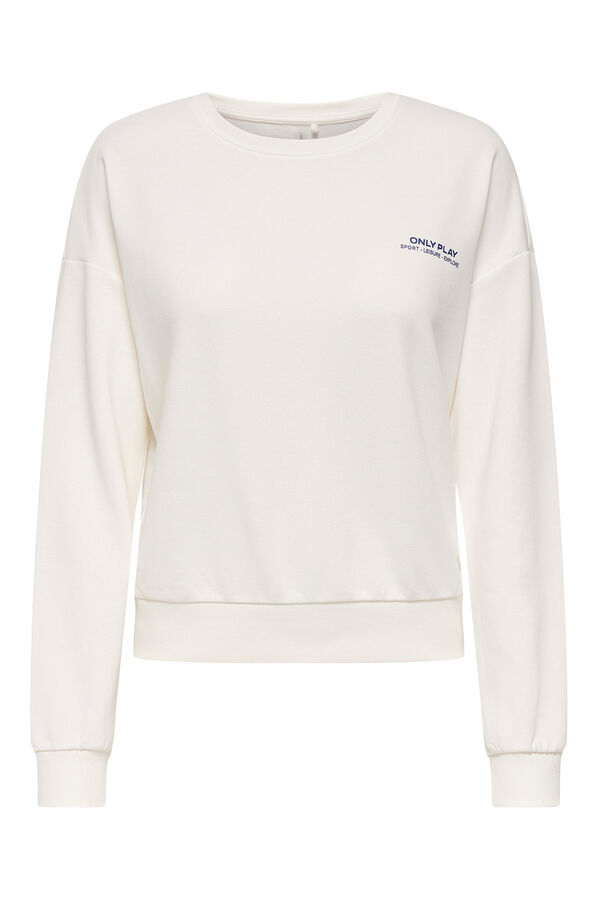 Only Play Sweatshirt gola redonda branco