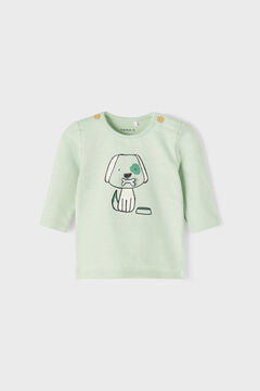 Womensecret Camiseta manga larga bebé niño verde