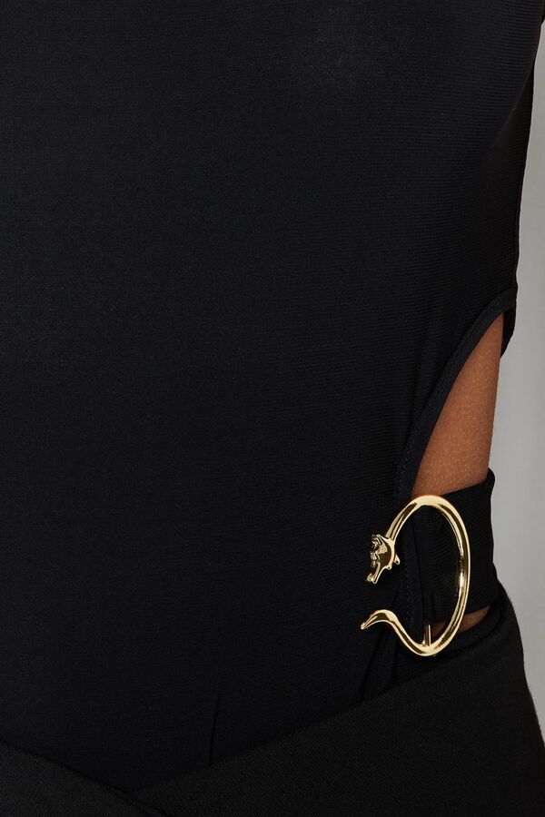 Trendyol Body halter ajustado preto