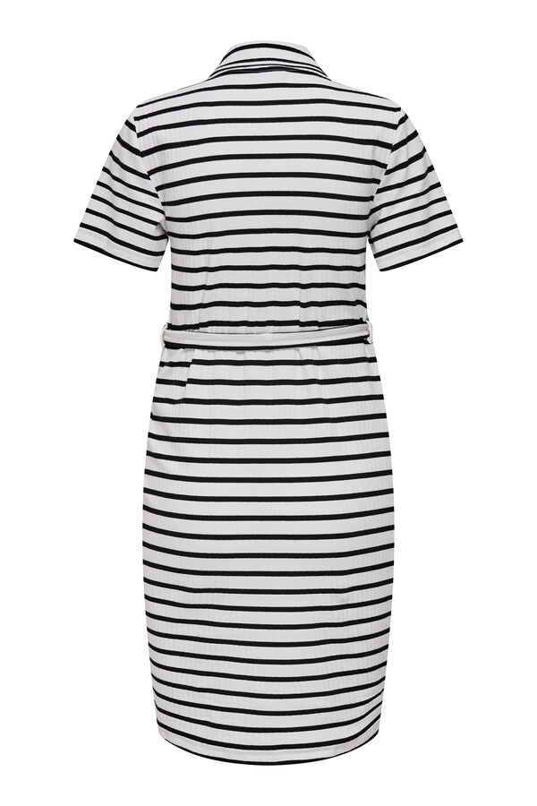 Only Maternity Vestido de maternity e amamenta&ccedil;&atilde;o de manga curta curta branco