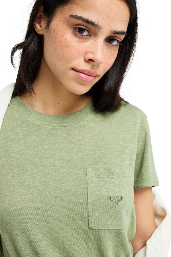 Roxy Vestido T-shirt com n&oacute; curto verde