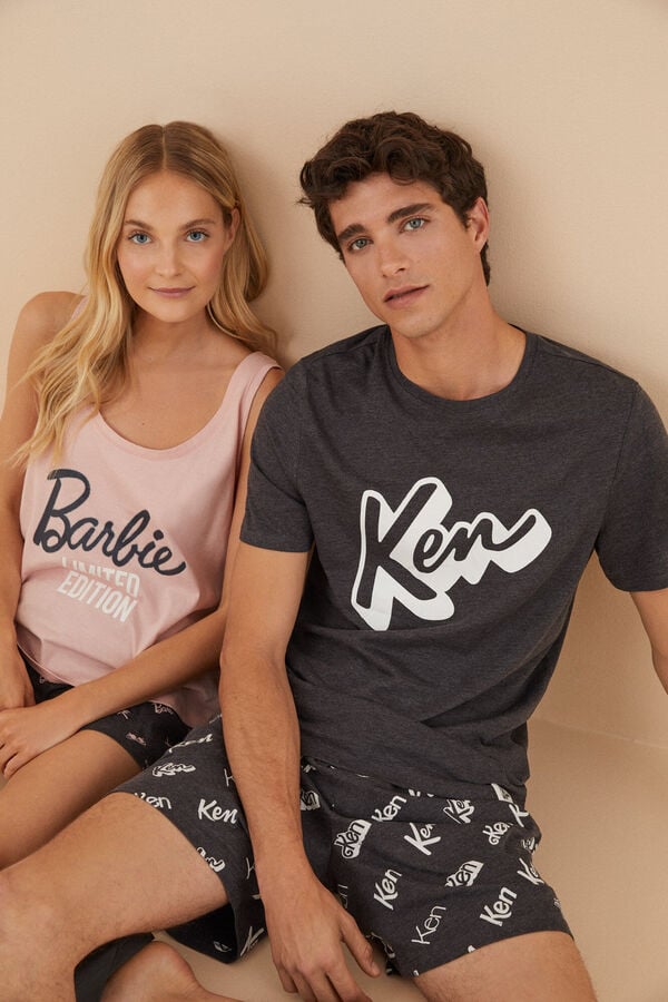 Women'secret Pijama corto 100% algod&oacute;n Barbie rosa