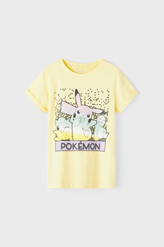 Womensecret Camiseta de niña de manga corta de Pokémon amarillo
