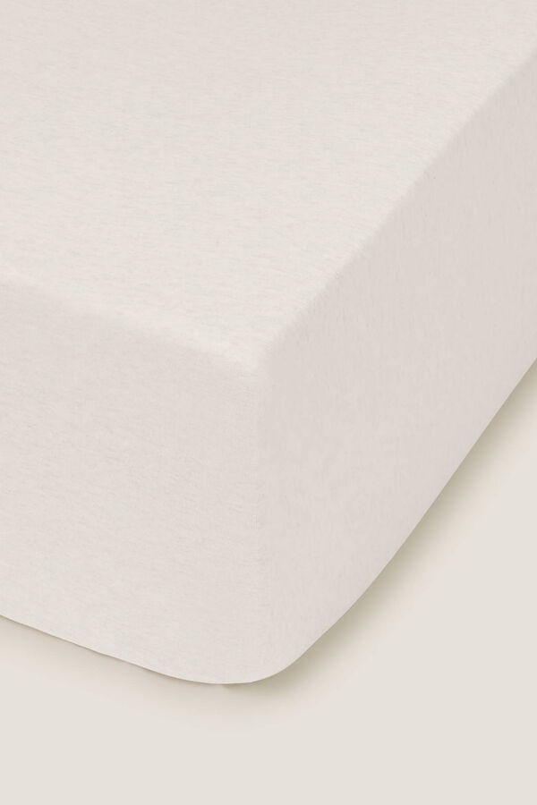 Textura Len&ccedil;ol de baixo malha algod&atilde;o bege