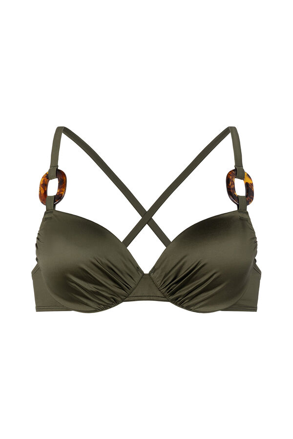 Dorina Top bikini com enchimento leve Guarana verde