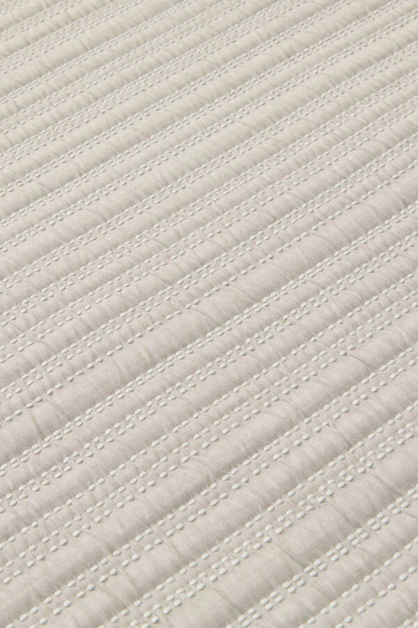 Textura Edred&oacute;n liso reversible gris