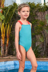 Gocco Maiô com detalhes em cinza fosforescente cinzento