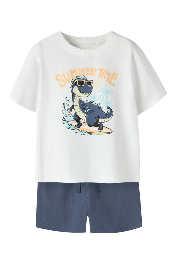 Name it Conjunto de camiseta y bermuda blanco