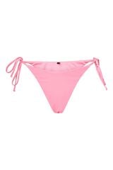 Pieces Cuequinha de biqu&iacute;ni b&aacute;sica com la&ccedil;os rosa
