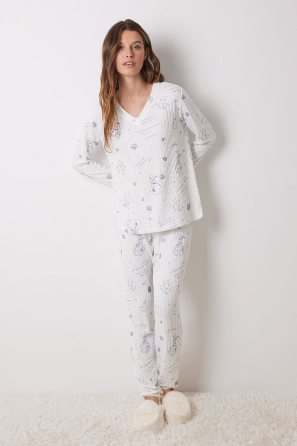 Women'secret Pijama largo canal&eacute; s&uacute;per soft &ldquo;El Principito&rdquo;   estampado