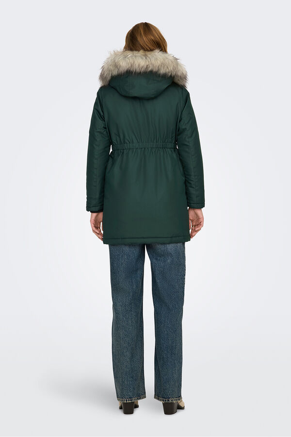 Only Maternity Parka con capucha maternity turquesa