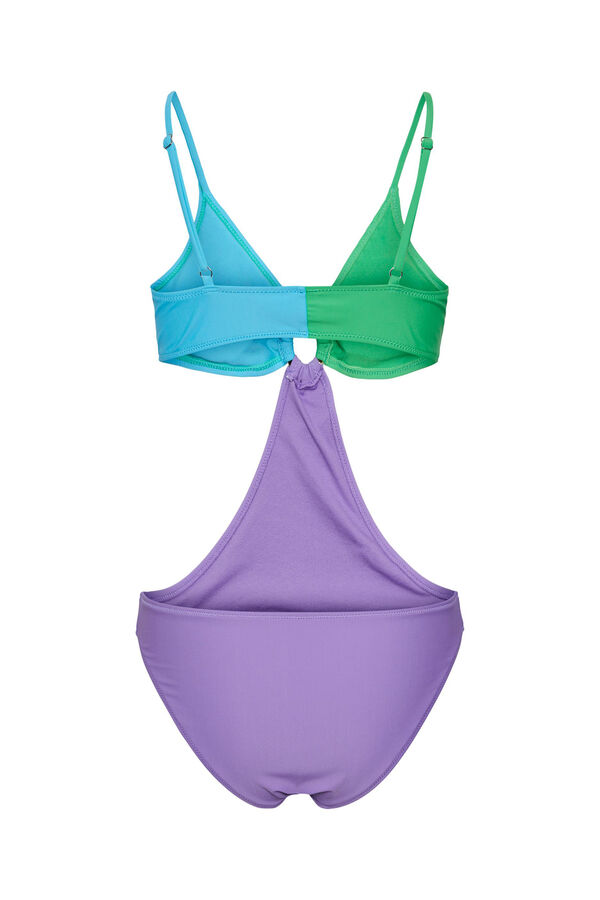 Womensecret Trikini con escote en pico morado/lila