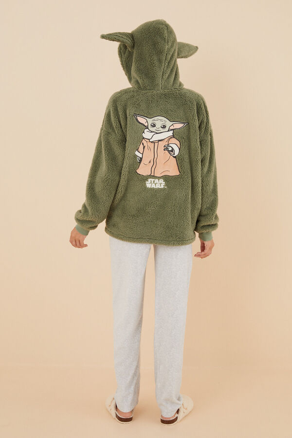 Women'secret Pijama largo Star Wars capucha orejas  kaki