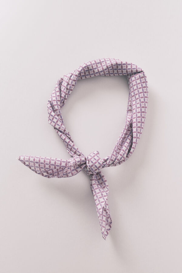 Women'secret Pa&ntilde;uelo estilo bandana print geom&eacute;trico estampado