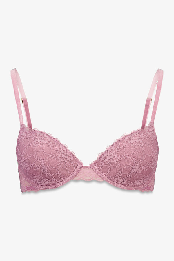 Women'secret Soutien BEAUTIFUL ENCHIMENTO com renda rosa rosa