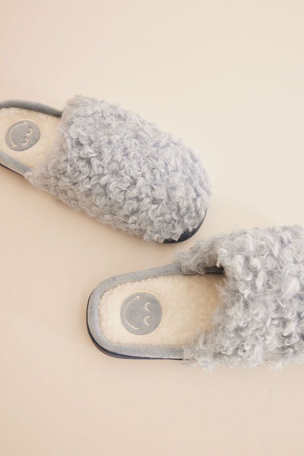 Women'secret Chinelos de quarto casa pelo SmileyWorld &reg; azul